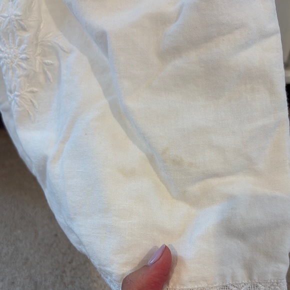 Zara White Embroidered Baby Dress - Picture 3 of 3